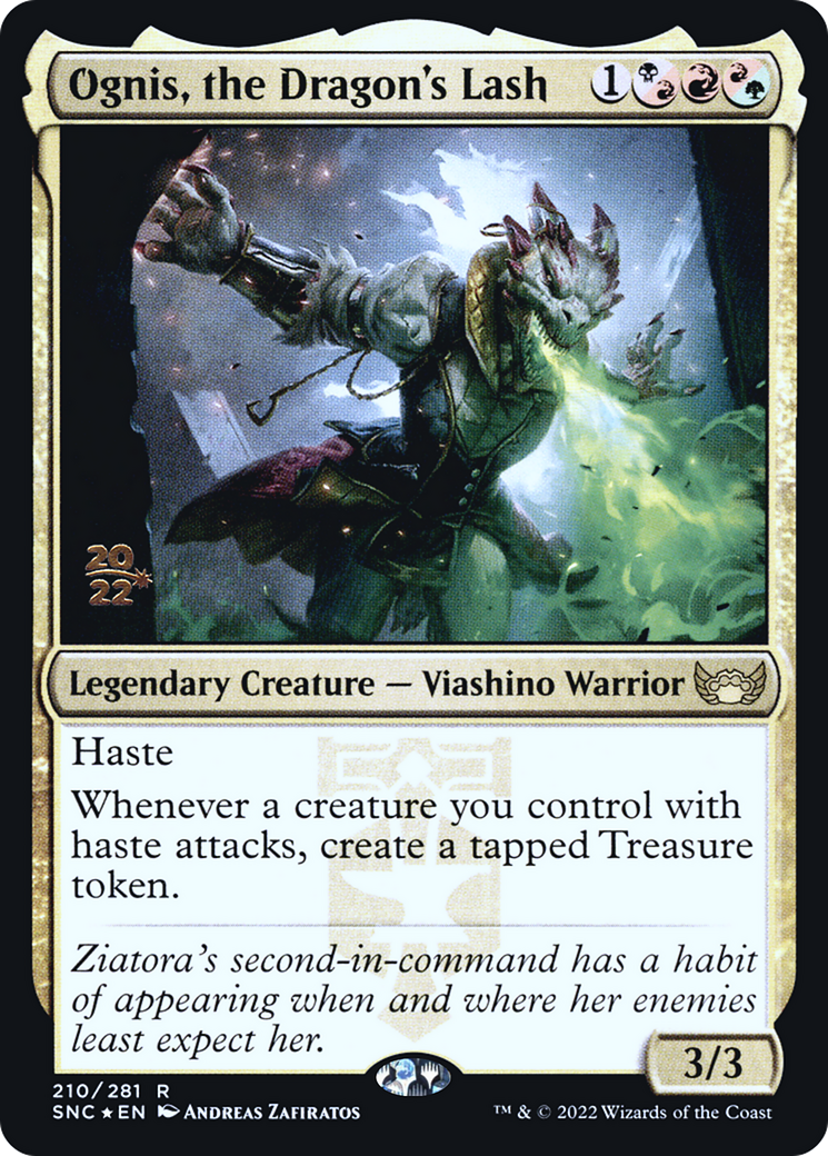 Ognis, the Dragon's Lash (PRE-210S) [Streets of New Capenna Promos] Foil MTG Single Wizards of the Coast