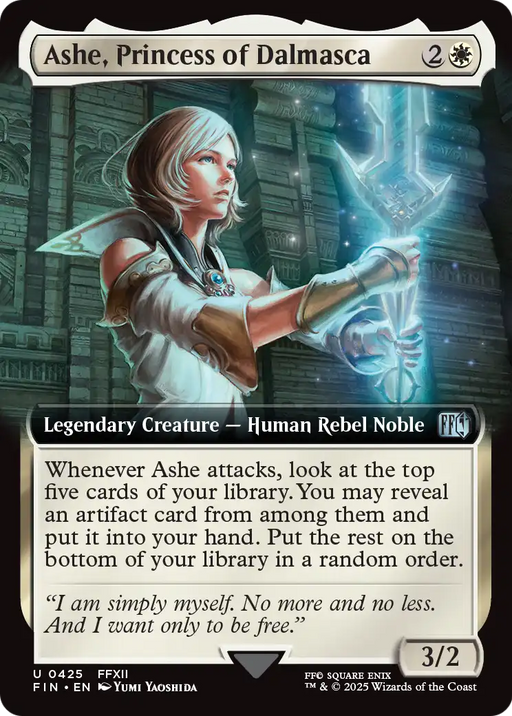 Ashe, Princess of Dalmasca (FIN-425) [FINAL FANTASY] (Extended Art) MTG Single Wizards of the Coast