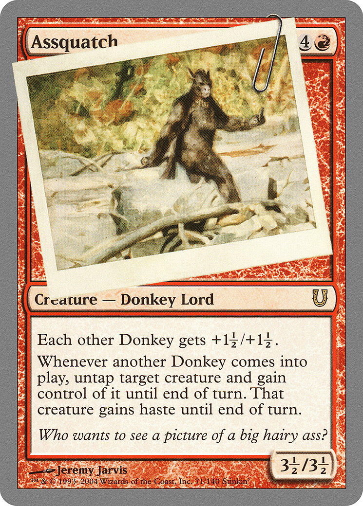 Assquatch (UNH-071) [Unhinged] MTG Single Wizards of the Coast