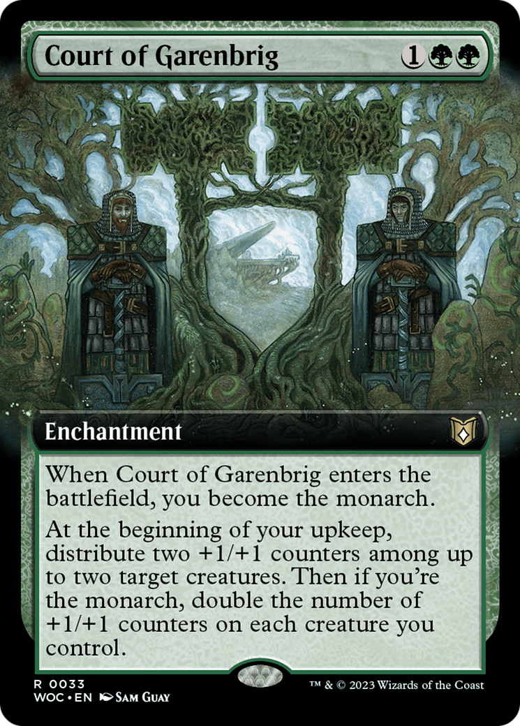 Court of Garenbrig (WOC-033) [Wilds of Eldraine Commander] (Extended Art) Foil MTG Single Wizards of the Coast