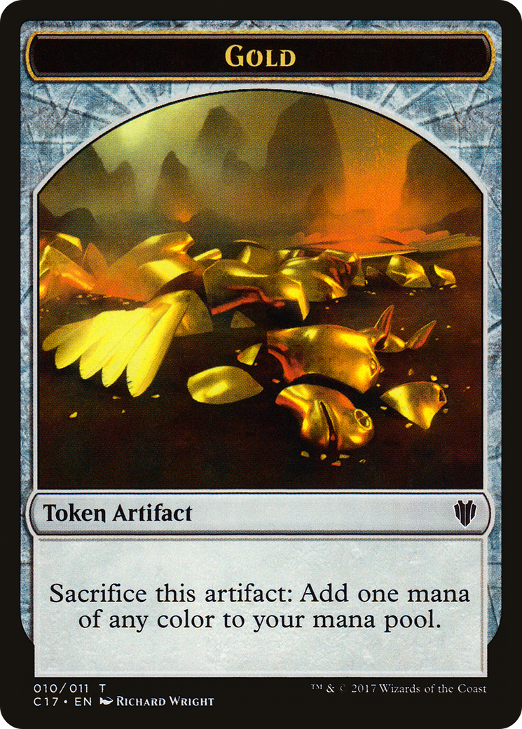 Gold (TC17-010) [Tokens] Commander 2017 Tokens MTG Single Wizards of the Coast