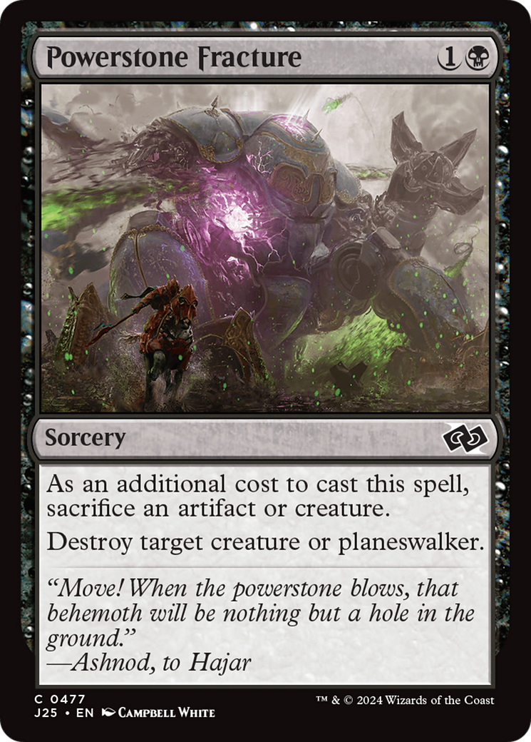 Powerstone Fracture (J25-477) [Foundations Jumpstart] MTG Single Wizards of the Coast