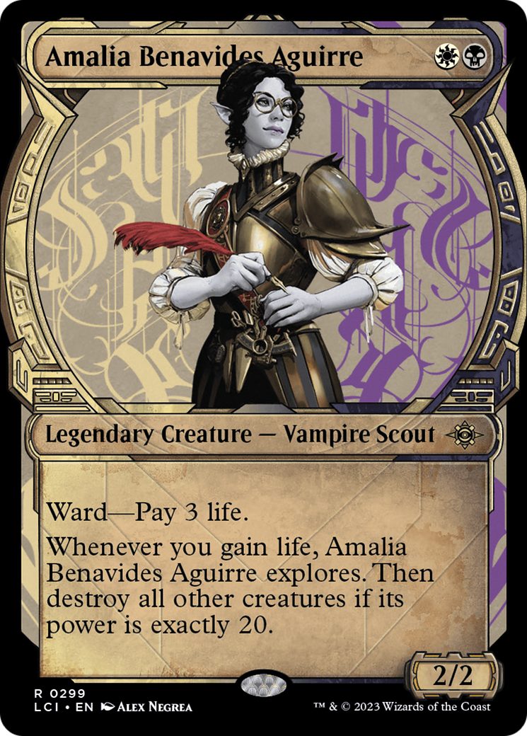 Amalia Benavides Aguirre (LCI-299) [The Lost Caverns of Ixalan] (Showcase) Foil MTG Single Wizards of the Coast