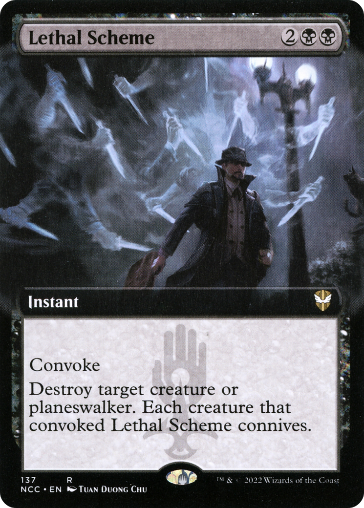 Lethal Scheme (NCC-137) [New Capenna Commander] (Extended Art) MTG Single Wizards of the Coast