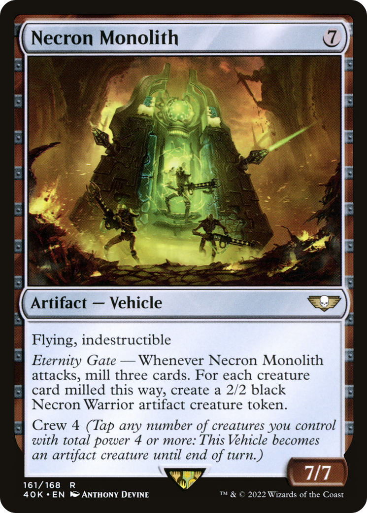 Necron Monolith (40K-161) [Warhammer 40,000 Commander] MTG Single Wizards of the Coast