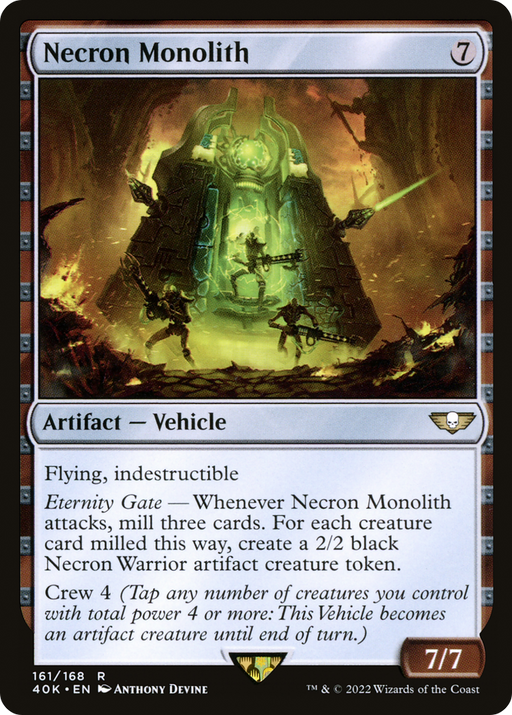 Necron Monolith (40K-161) [Warhammer 40,000 Commander] MTG Single Wizards of the Coast