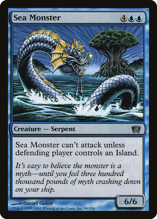 Sea Monster (8ED-099) [8th Edition] Foil MTG Single Wizards of the Coast
