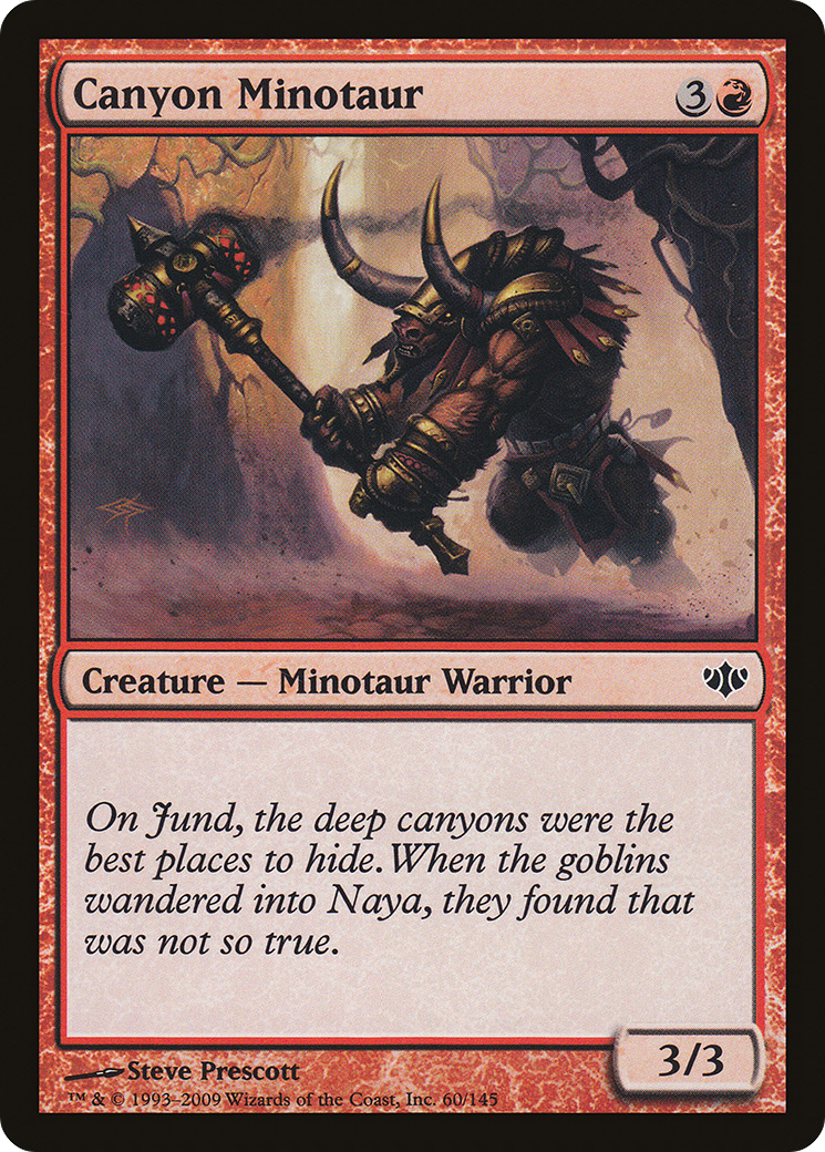 Canyon Minotaur (CON-060) [Conflux] Foil MTG Single Wizards of the Coast