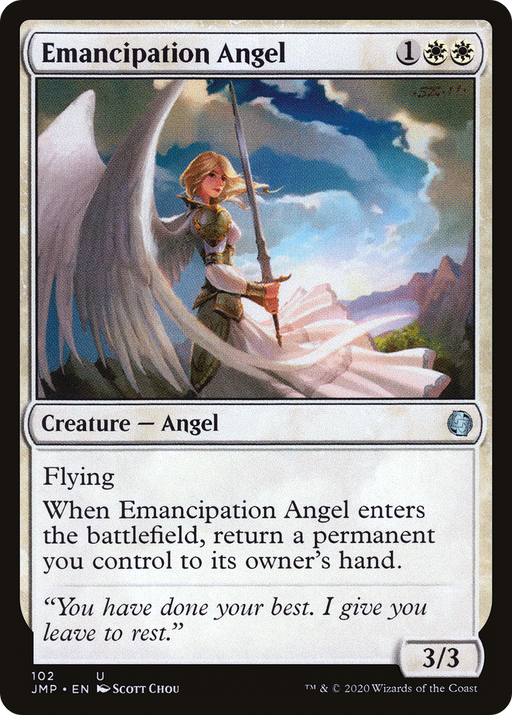 Emancipation Angel (JMP-102) [Jumpstart] MTG Single Wizards of the Coast