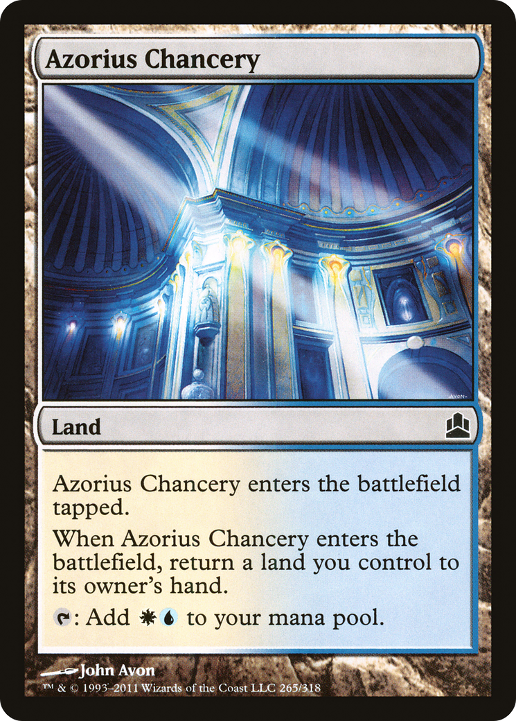 Azorius Chancery (CMD-265) [Commander 2011] MTG Single Wizards of the Coast