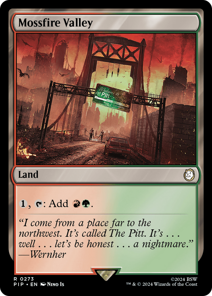 Mossfire Valley (PIP-273) [Fallout] MTG Single Wizards of the Coast