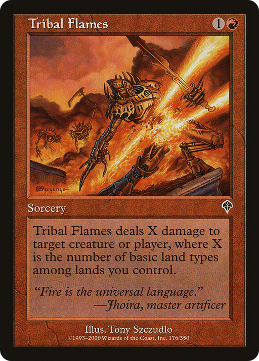Tribal Flames (INV-176) [Invasion] MTG Single Wizards of the Coast