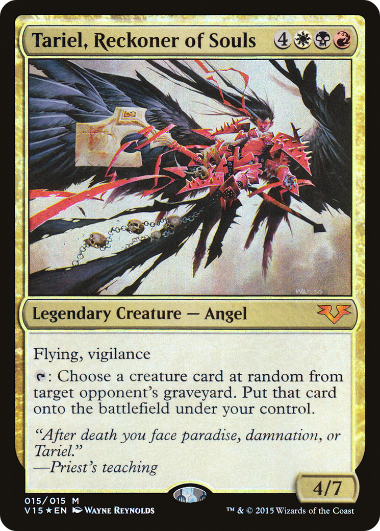 Tariel, Reckoner of Souls (V15-015) [Misc] From the Vault: Angels Foil MTG Single Wizards of the Coast