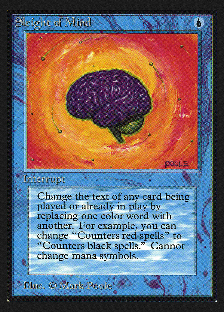 Sleight of Mind (IE) (IED-) [Intl. Collectors' Edition] MTG Single Wizards of the Coast