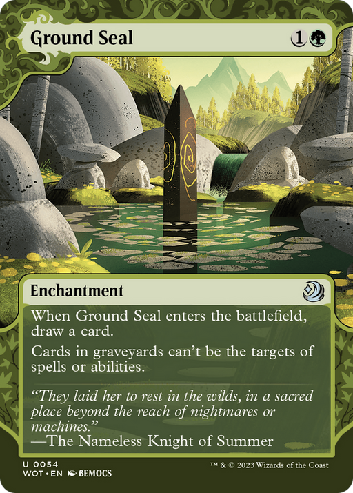 Ground Seal (WOT-054) [Wilds of Eldraine: Enchanting Tales] (Showcase) (Borderless) MTG Single Wizards of the Coast