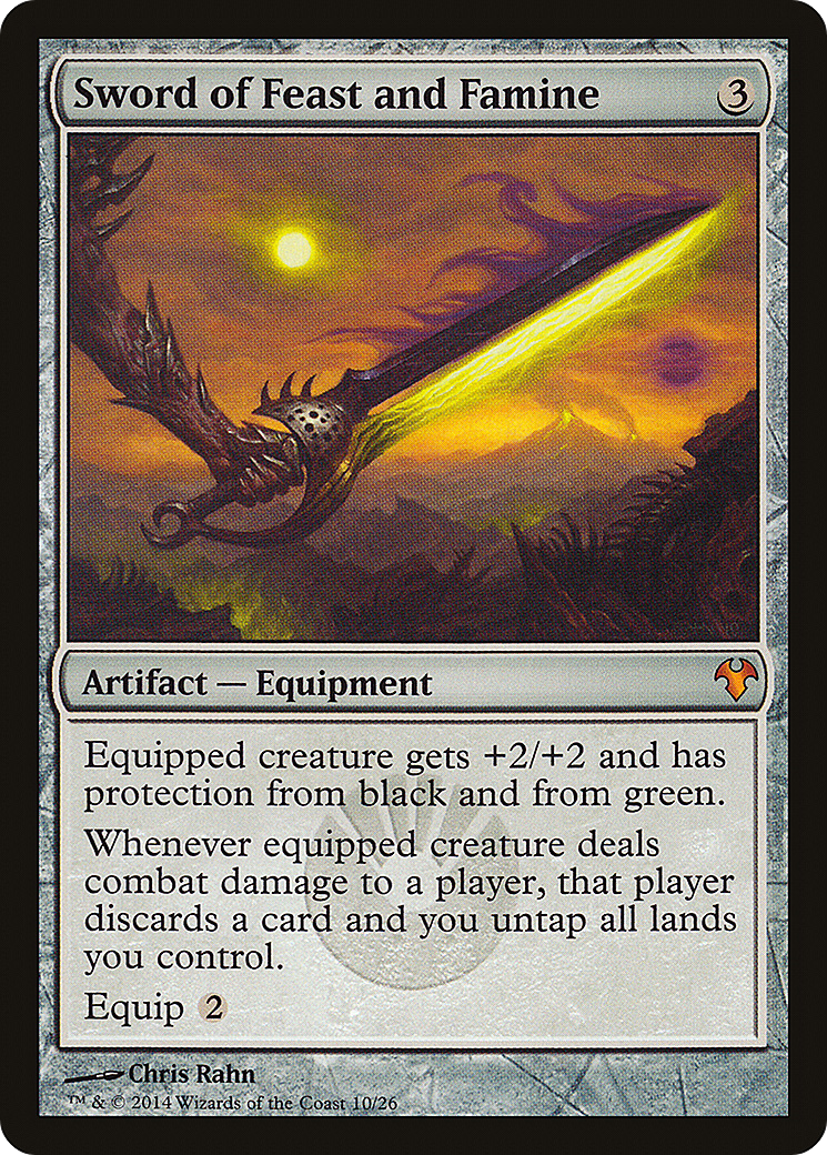 Sword of Feast and Famine (MD1-010) [Misc] Modern Event Deck 2014 MTG Single Wizards of the Coast