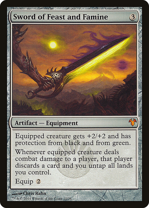 Sword of Feast and Famine (MD1-010) [Misc] Modern Event Deck 2014 MTG Single Wizards of the Coast