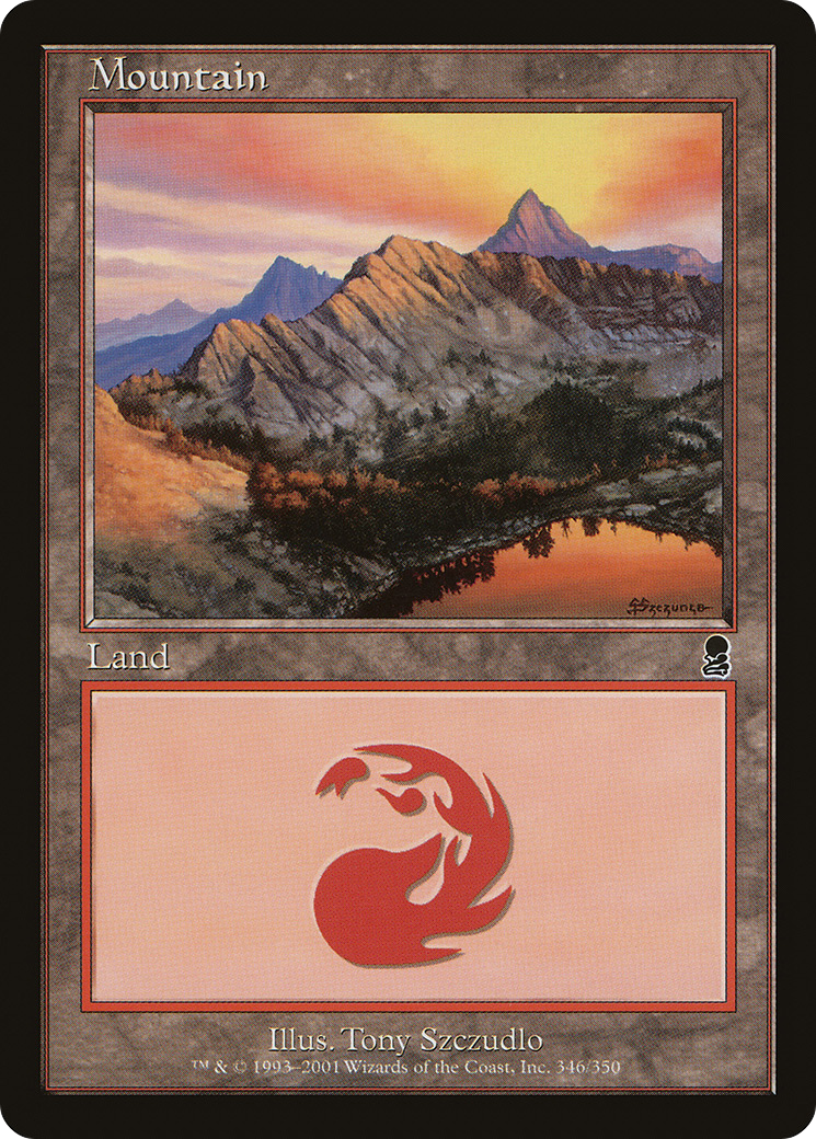 Mountain (346) (ODY-346) [Odyssey] Foil MTG Single Wizards of the Coast