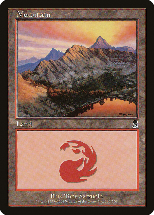 Mountain (346) (ODY-346) [Odyssey] Foil MTG Single Wizards of the Coast