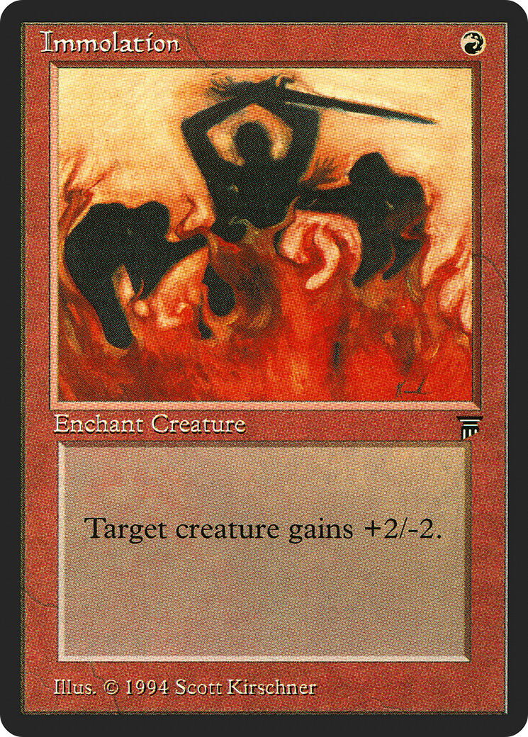 Immolation (LEG-) [Oldschool] Legends MTG Single Wizards of the Coast