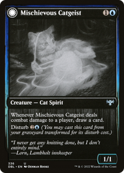 Mischievous Catgeist (DBL-336) [Innistrad: Double Feature] MTG Single Wizards of the Coast