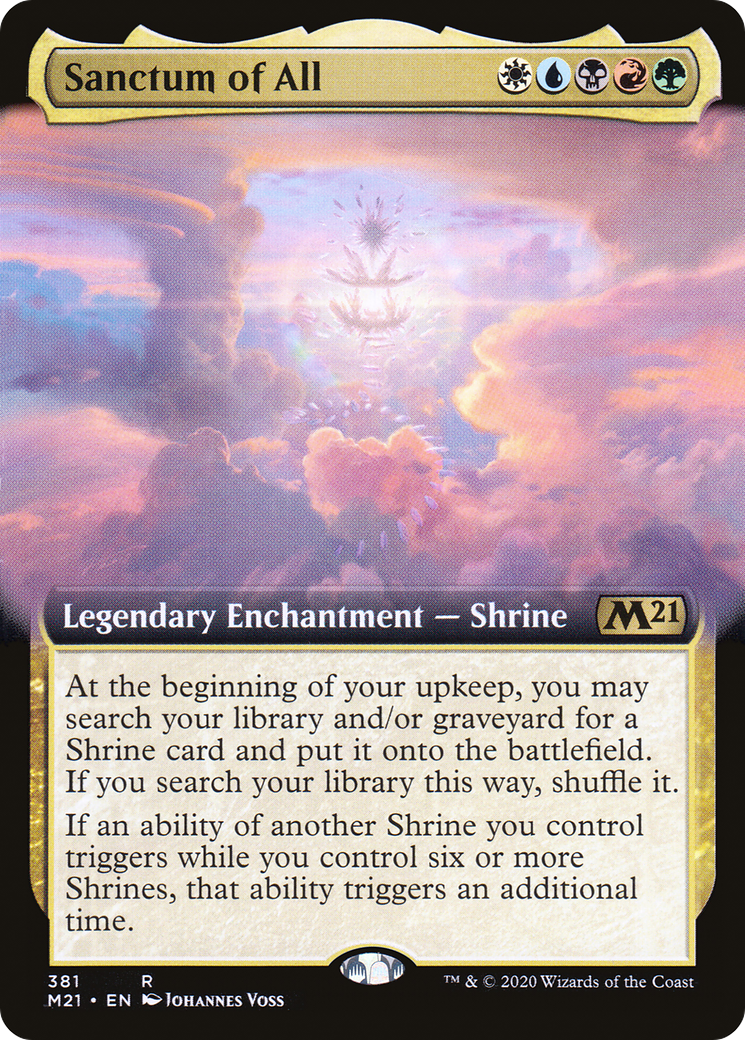 Sanctum of All (M21-381) [Core Set 2021] (Extended Art) Foil MTG Single Wizards of the Coast