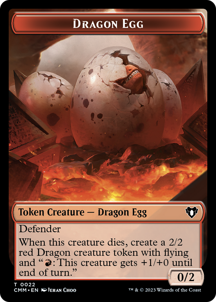 Dragon Egg Token [Tokens] Commander Masters Tokens MTG Single Magic: The Gathering