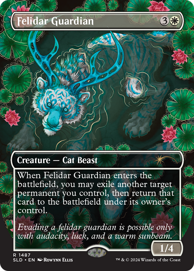 Felidar Guardian (SLD-1487) [Secret Lair] Drop (Borderless) MTG Single Wizards of the Coast