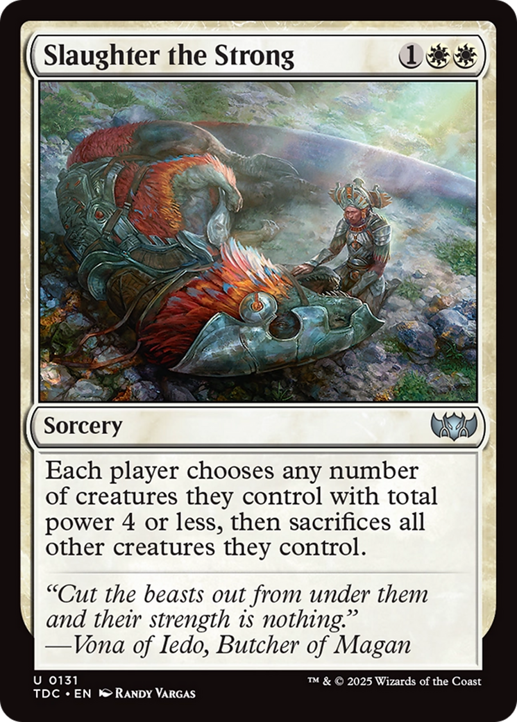 Slaughter the Strong (TDC-131) [Commander: Tarkir: Dragonstorm] MTG Single Wizards of the Coast