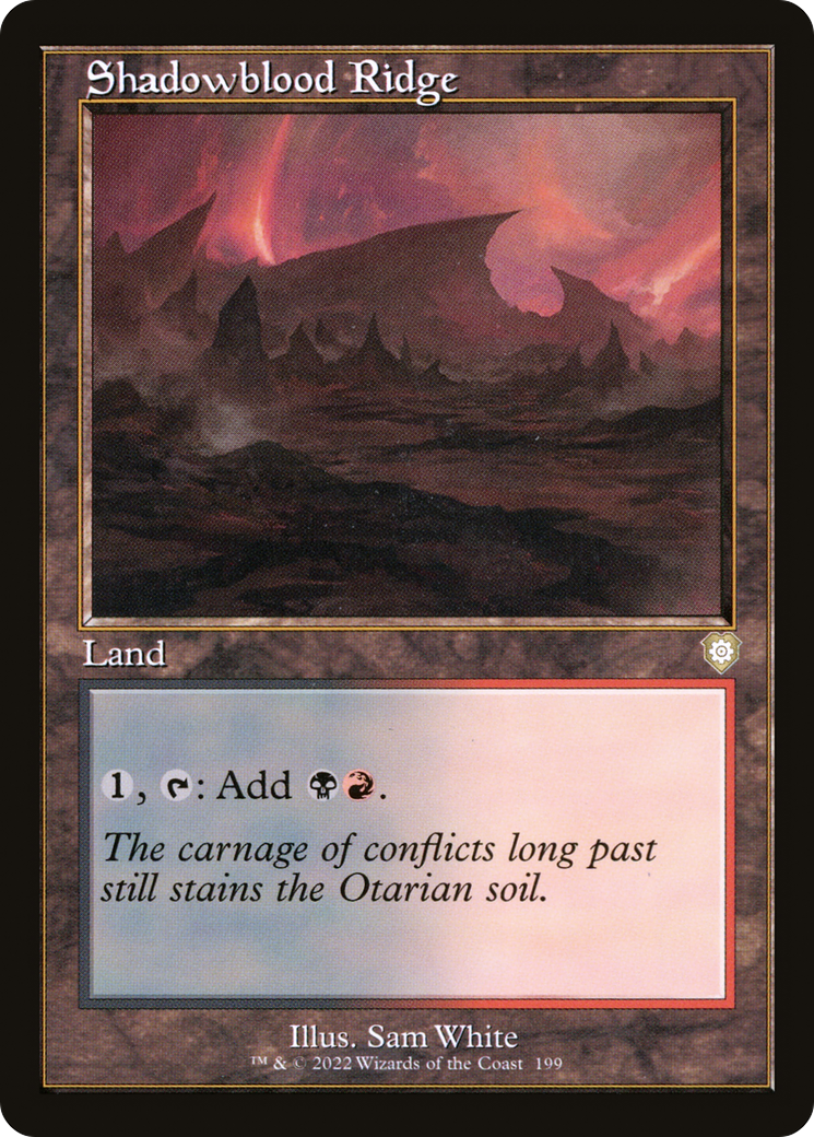 Shadowblood Ridge (BRC-199) [The Brothers' War Commander] MTG Single Wizards of the Coast