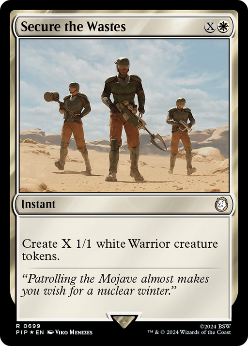 Secure the Wastes (Surge Foil) (PIP-699) [Fallout] Foil MTG Single Wizards of the Coast