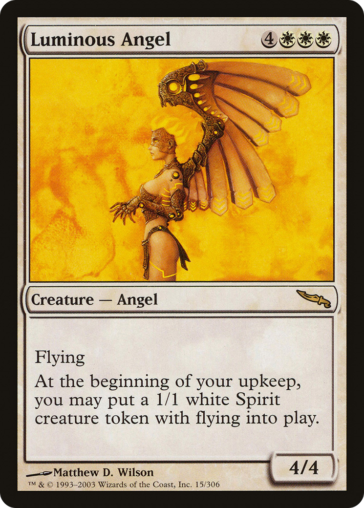 Luminous Angel (MRD-015) [Mirrodin] MTG Single Wizards of the Coast