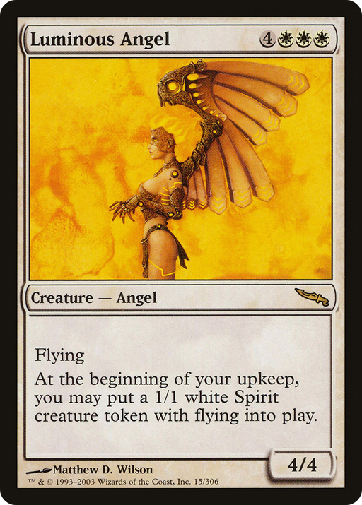 Luminous Angel (MRD-015) [Mirrodin] MTG Single Wizards of the Coast
