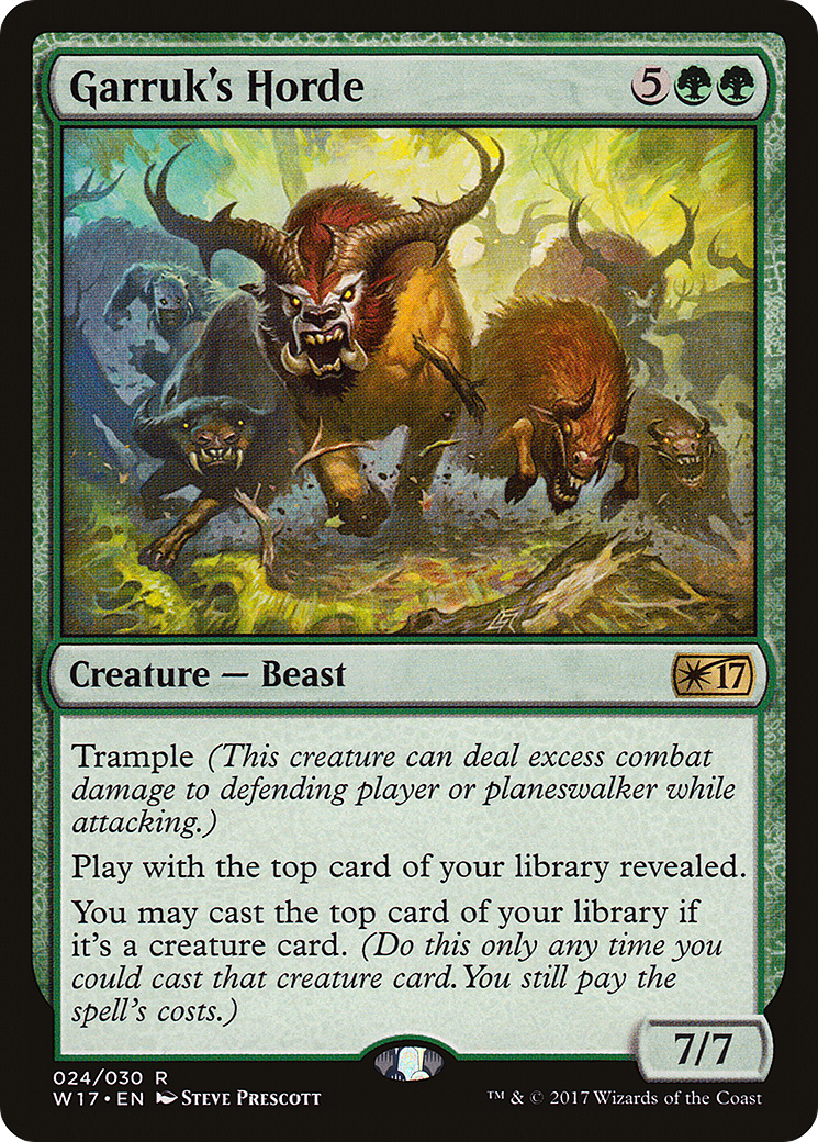Garruk's Horde (W17-024) [Misc] Welcome Deck 2017 MTG Single Wizards of the Coast
