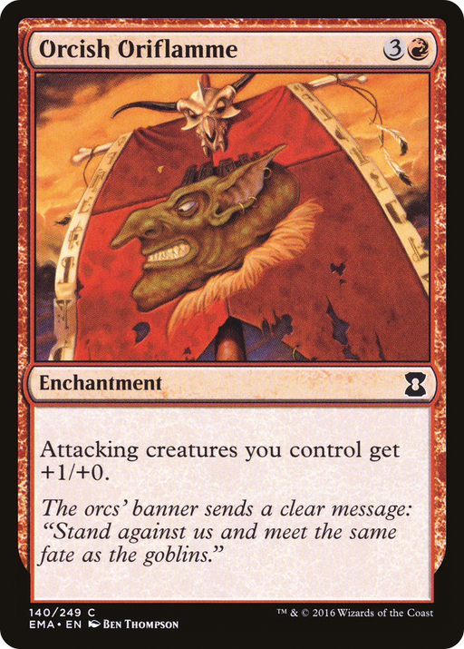 Orcish Oriflamme (EMA-140) [Eternal Masters] MTG Single Wizards of the Coast