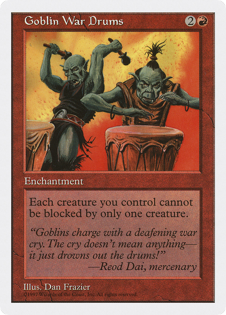 Goblin War Drums (5ED-) [Fifth Edition] MTG Single Wizards of the Coast