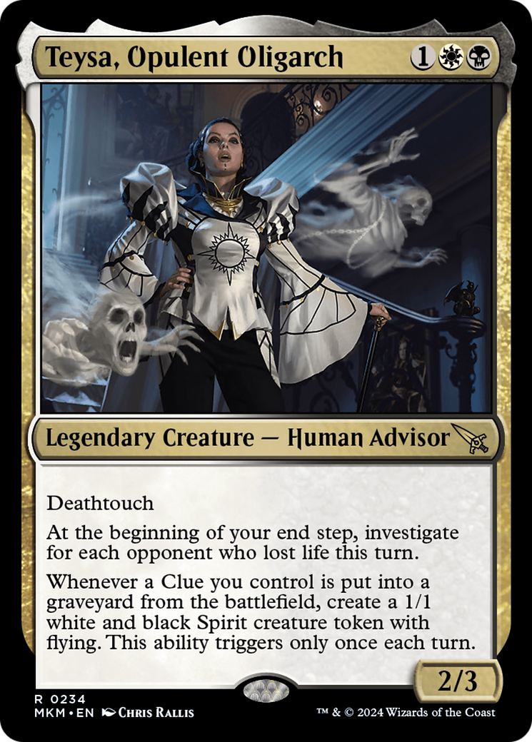 Teysa, Opulent Oligarch (MKM-234) [Murders at Karlov Manor] Foil MTG Single Murders at Karlov Manor