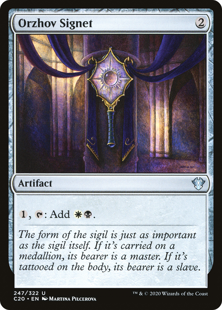 Orzhov Signet (C20-247) [Commander 2020] MTG Single Wizards of the Coast