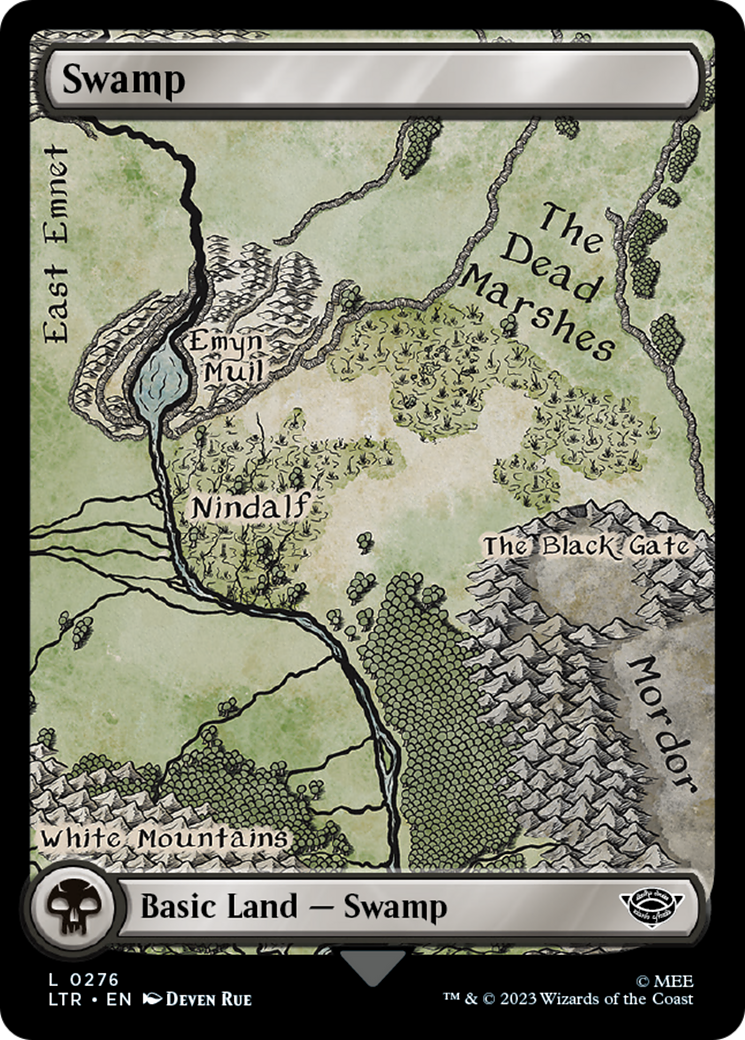 Swamp (0276) (LTR-276) [The Lord of the Rings: Tales of Middle-earth] Foil MTG Single Wizards of the Coast