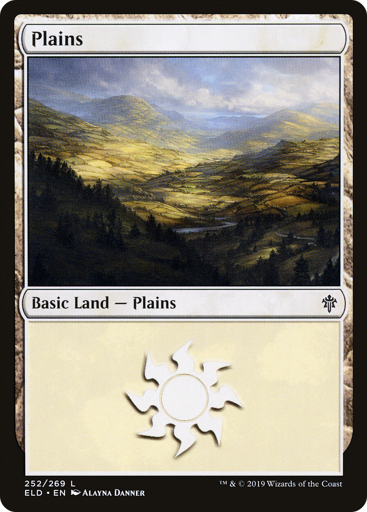 Plains (ELD-252) [Throne of Eldraine] Foil MTG Single Wizards of the Coast