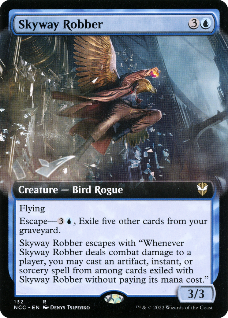 Skyway Robber (NCC-132) [New Capenna Commander] (Extended Art) MTG Single Wizards of the Coast