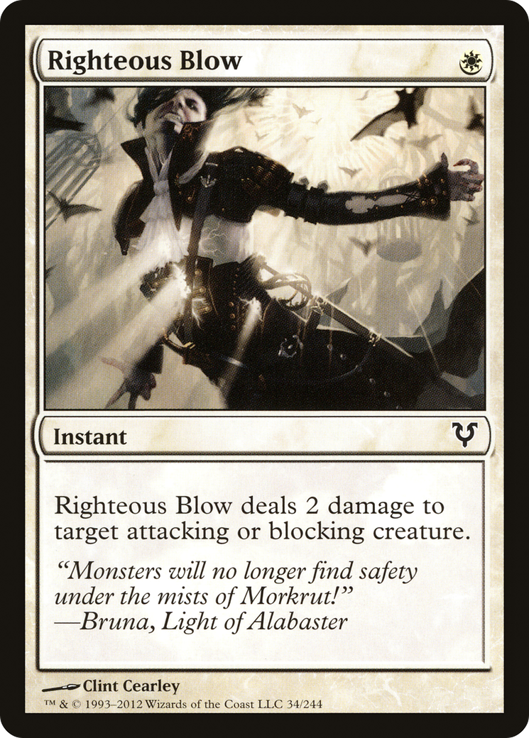 Righteous Blow (AVR-034) [Avacyn Restored] MTG Single Wizards of the Coast