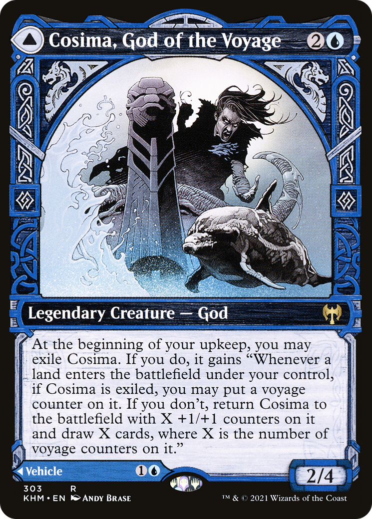 Cosima, God of the Voyage (KHM-303) [Kaldheim] (Showcase) Foil MTG Single Wizards of the Coast