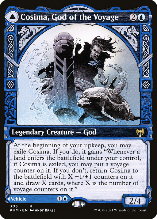 Cosima, God of the Voyage (KHM-303) [Kaldheim] (Showcase) MTG Single Wizards of the Coast
