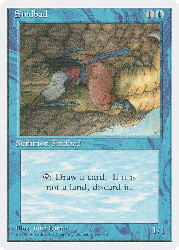 Sindbad (4ED-100) [Fourth Edition] MTG Single Wizards of the Coast
