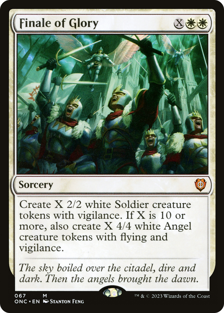 Finale of Glory (ONC-067) [Phyrexia: All Will Be One Commander] MTG Single Wizards of the Coast