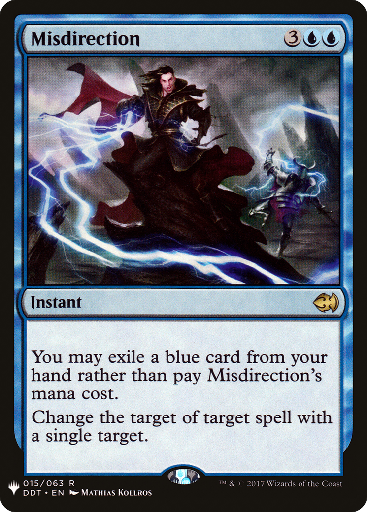 Misdirection (LIST-DDT-15) [The List] MTG Single Magic: The Gathering
