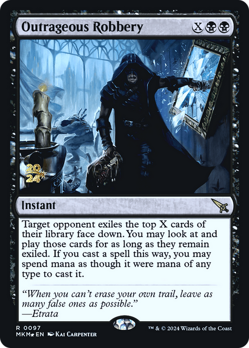 Outrageous Robbery (PRE-097) [Murders at Karlov Manor Promos] Foil MTG Single Wizards of the Coast