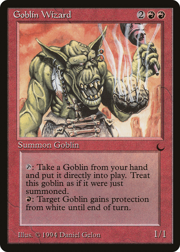 Goblin Wizard (DRK-) [Oldschool] The Dark MTG Single Wizards of the Coast