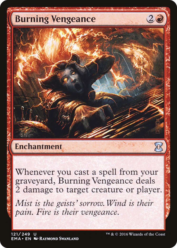 Burning Vengeance (EMA-121) [Eternal Masters] Foil MTG Single Wizards of the Coast